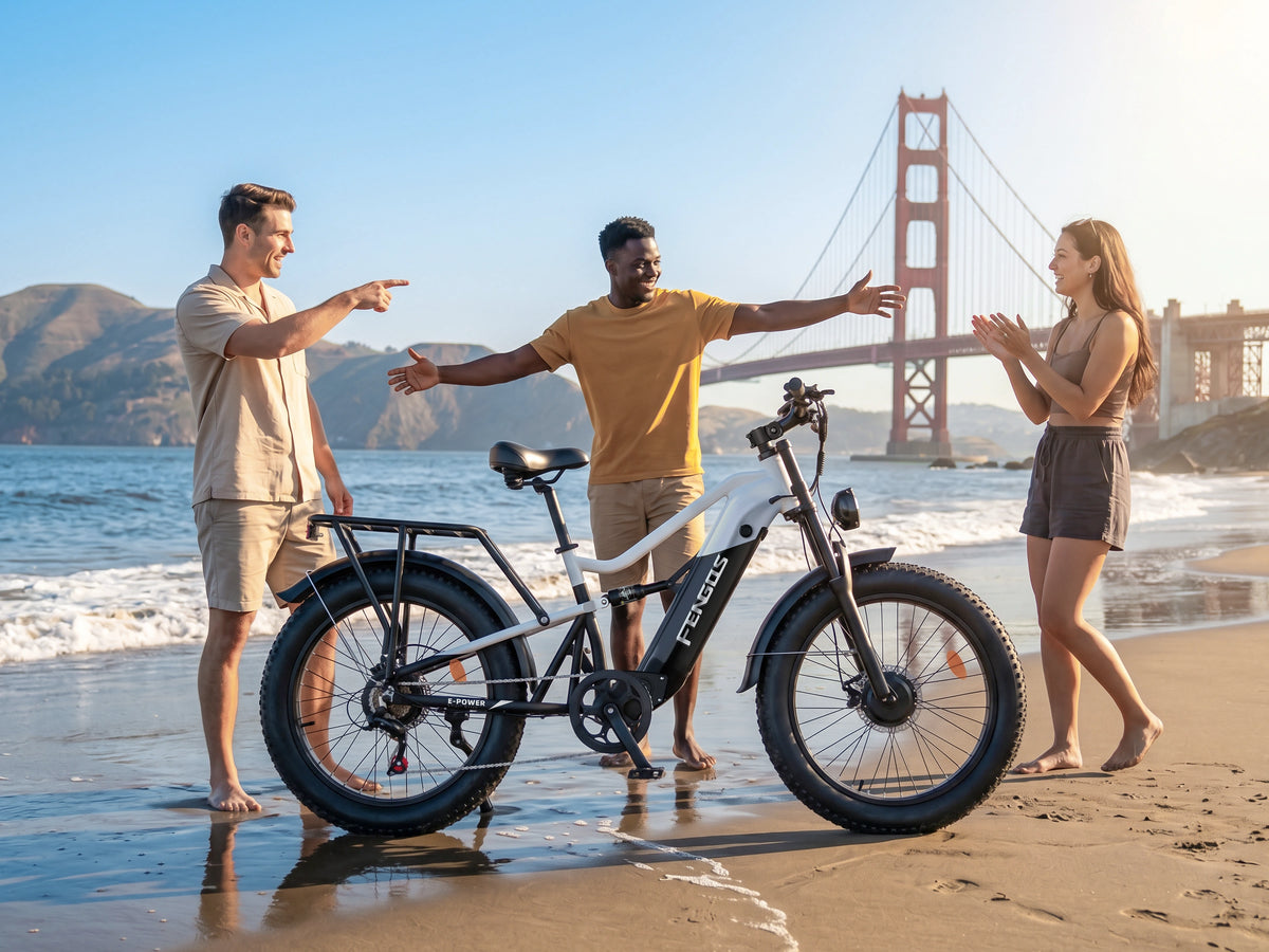 FENGQS H6 PRO Offroad-Elektrofahrrad für Erwachsene