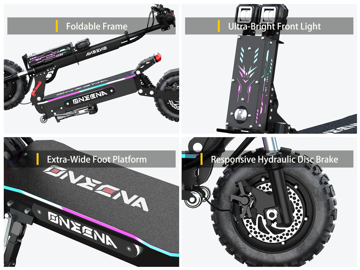 FENGQS GT7 Dual Motor 11" Elektroroller für Erwachsene