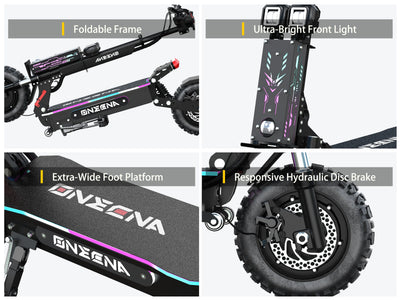FENGQS GT7 Dual Motor 11" Elektroroller für Erwachsene